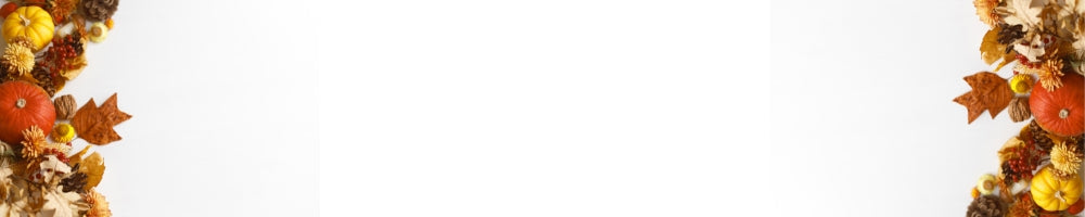 Decorative wreath with autumn leaves and pumpkins on a white background