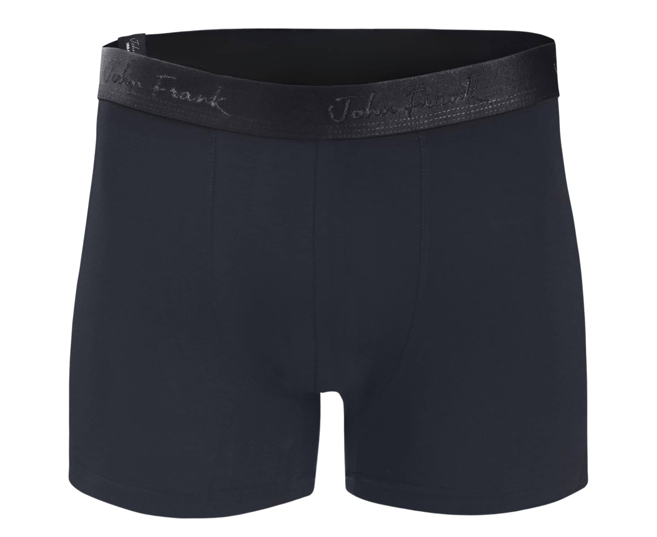 Front view of men’s 95% micromodal boxer brief in anthracite with tonal waistband featuring subtle sheen, and soft stretch
